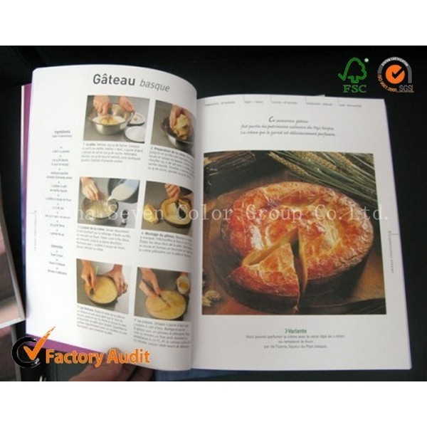Custom Offset Print Cooking Book